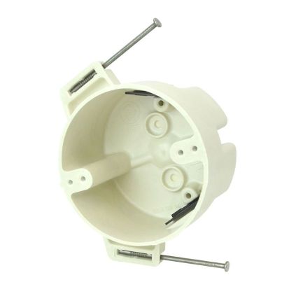 Allied Moulded FiberglassBOX™ 9351-NK Ceiling Box, Polyester BMC, 22.5 cu-in, 4 Knockouts, 4 in W x 2-7/16 in D
